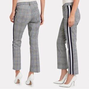 Mother The Insider Ankle Plaid Pants with Navy Stripe (Size 31, Fit like 29)